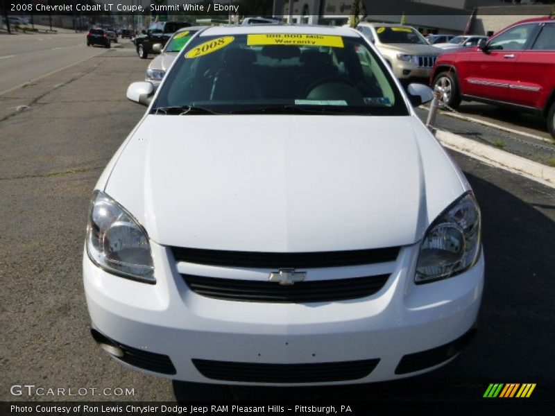 Summit White / Ebony 2008 Chevrolet Cobalt LT Coupe