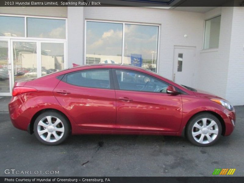 Sparkling Ruby / Black 2013 Hyundai Elantra Limited