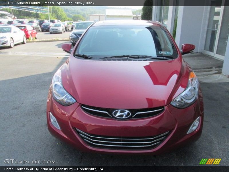 Sparkling Ruby / Black 2013 Hyundai Elantra Limited