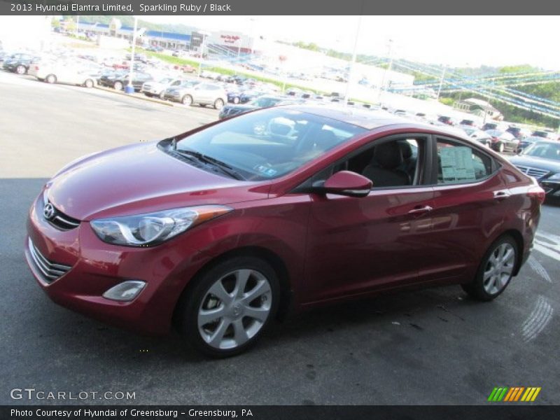 Sparkling Ruby / Black 2013 Hyundai Elantra Limited