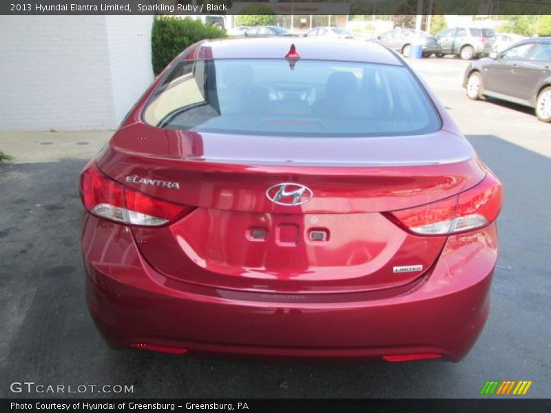 Sparkling Ruby / Black 2013 Hyundai Elantra Limited
