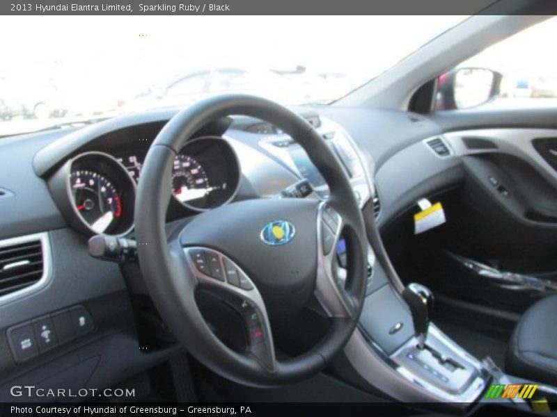 Sparkling Ruby / Black 2013 Hyundai Elantra Limited