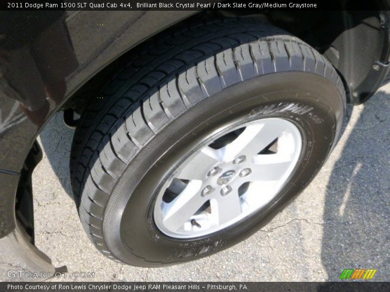 Brilliant Black Crystal Pearl / Dark Slate Gray/Medium Graystone 2011 Dodge Ram 1500 SLT Quad Cab 4x4