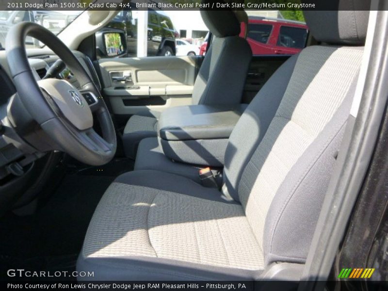 Brilliant Black Crystal Pearl / Dark Slate Gray/Medium Graystone 2011 Dodge Ram 1500 SLT Quad Cab 4x4