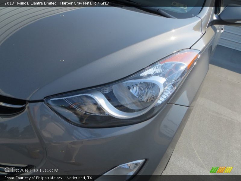 Harbor Gray Metallic / Gray 2013 Hyundai Elantra Limited