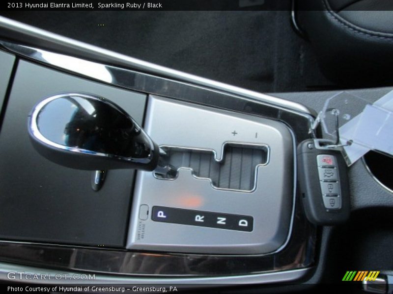 Sparkling Ruby / Black 2013 Hyundai Elantra Limited