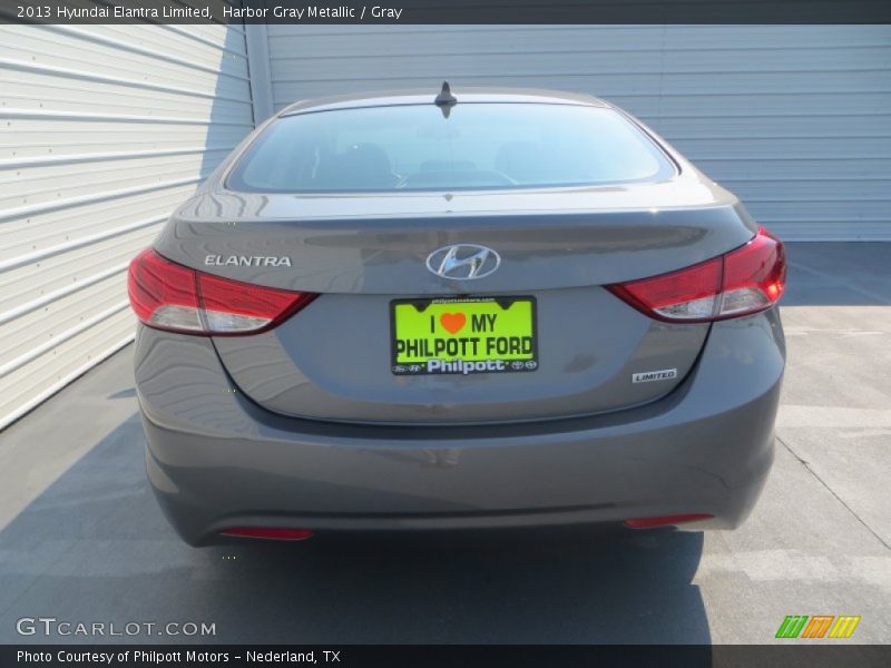 Harbor Gray Metallic / Gray 2013 Hyundai Elantra Limited