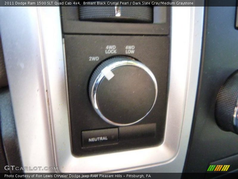 Brilliant Black Crystal Pearl / Dark Slate Gray/Medium Graystone 2011 Dodge Ram 1500 SLT Quad Cab 4x4