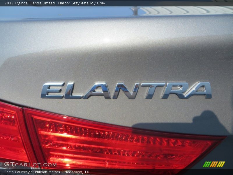 Harbor Gray Metallic / Gray 2013 Hyundai Elantra Limited