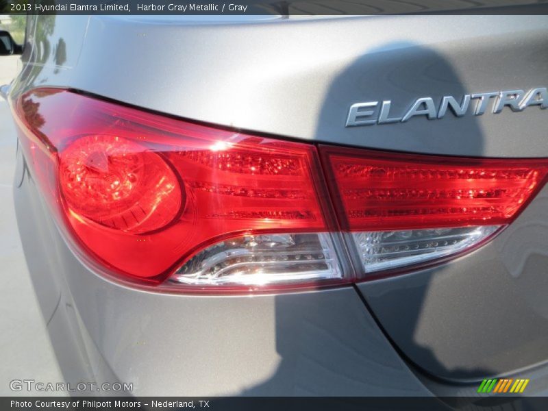 Harbor Gray Metallic / Gray 2013 Hyundai Elantra Limited