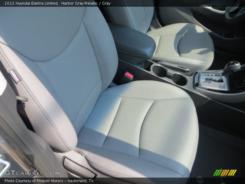 Harbor Gray Metallic / Gray 2013 Hyundai Elantra Limited