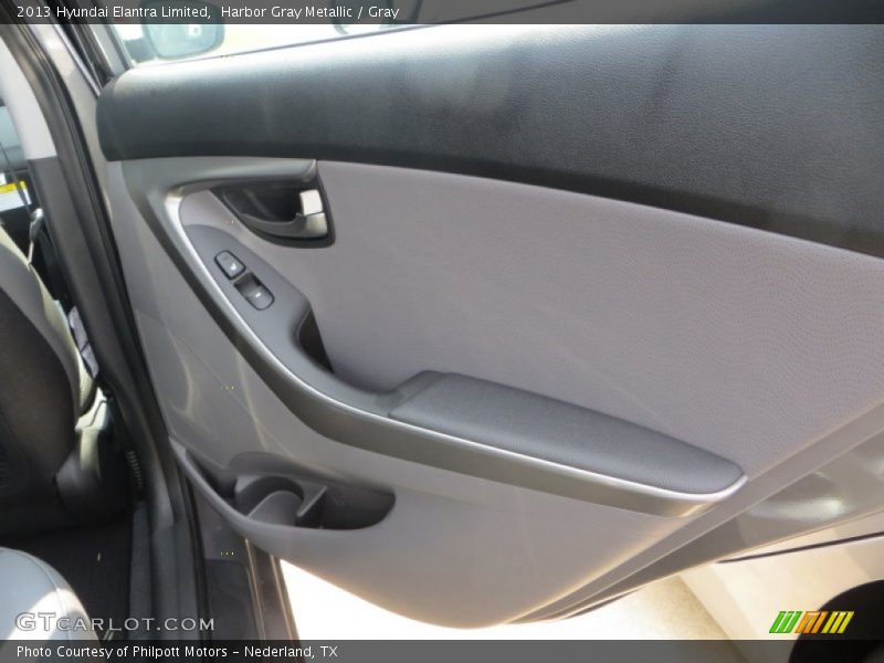 Harbor Gray Metallic / Gray 2013 Hyundai Elantra Limited