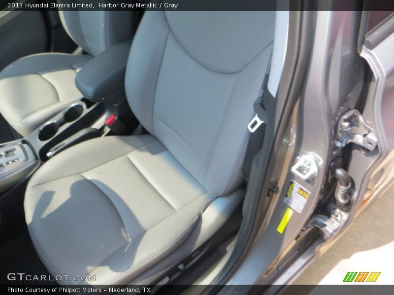 Harbor Gray Metallic / Gray 2013 Hyundai Elantra Limited