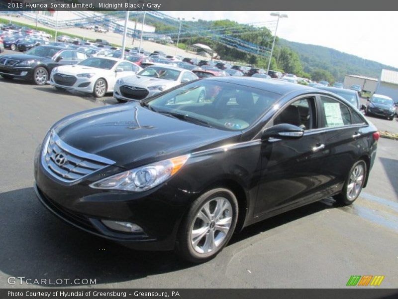 Midnight Black / Gray 2013 Hyundai Sonata Limited