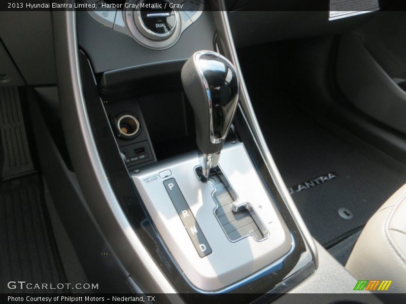Harbor Gray Metallic / Gray 2013 Hyundai Elantra Limited