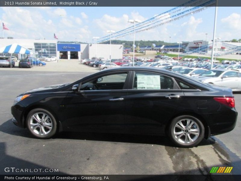 Midnight Black / Gray 2013 Hyundai Sonata Limited