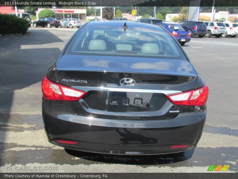 Midnight Black / Gray 2013 Hyundai Sonata Limited