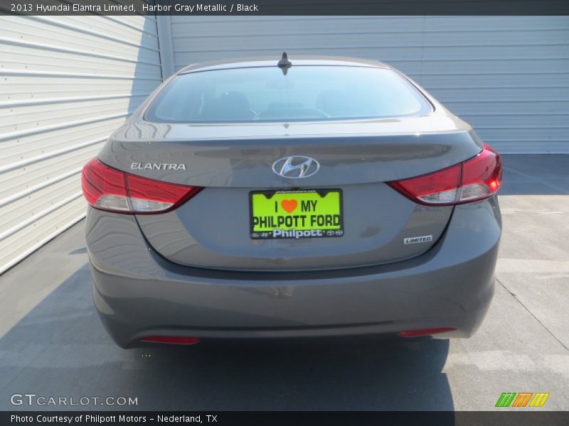 Harbor Gray Metallic / Black 2013 Hyundai Elantra Limited