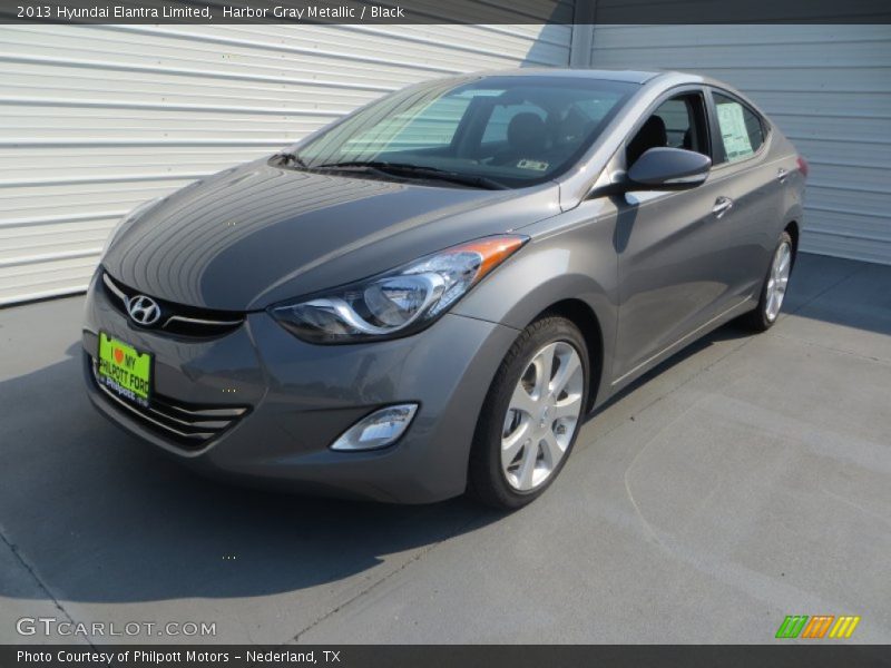 Harbor Gray Metallic / Black 2013 Hyundai Elantra Limited