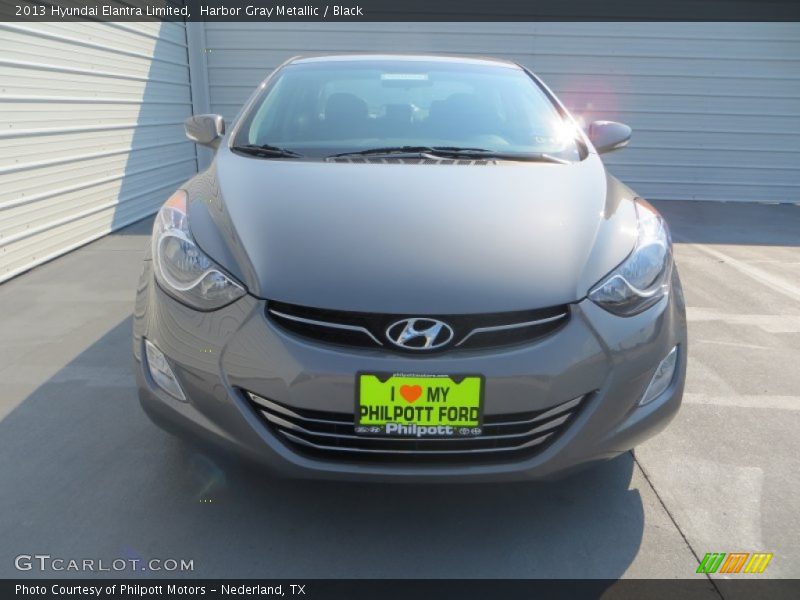 Harbor Gray Metallic / Black 2013 Hyundai Elantra Limited