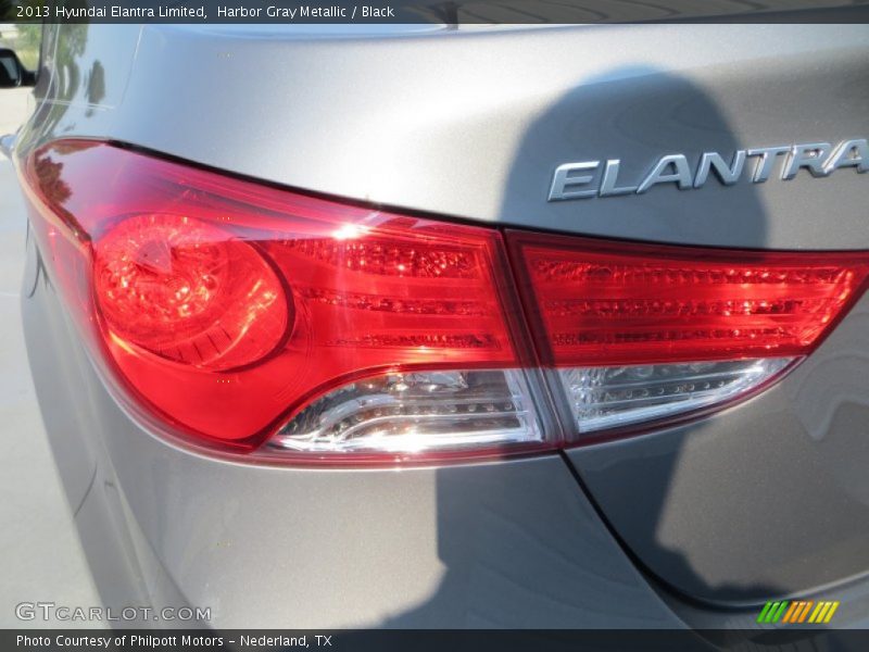 Harbor Gray Metallic / Black 2013 Hyundai Elantra Limited