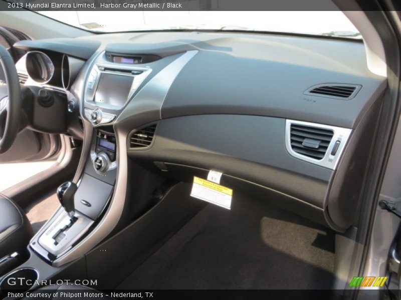 Harbor Gray Metallic / Black 2013 Hyundai Elantra Limited