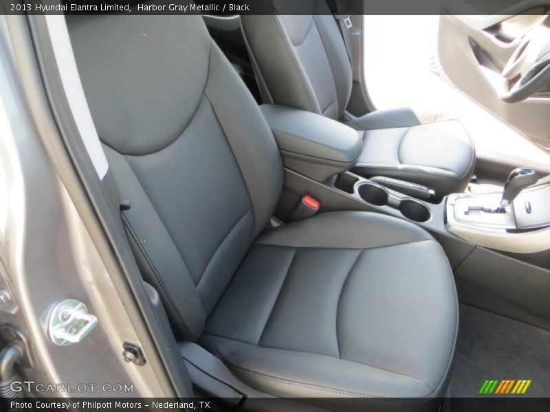 Harbor Gray Metallic / Black 2013 Hyundai Elantra Limited