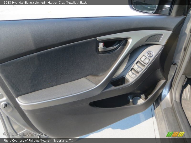 Harbor Gray Metallic / Black 2013 Hyundai Elantra Limited