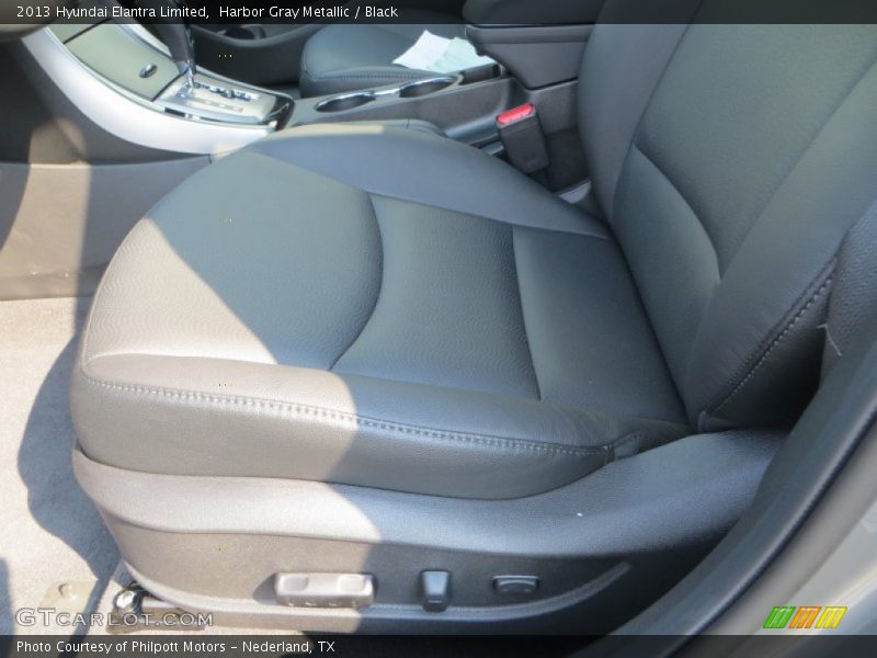 Harbor Gray Metallic / Black 2013 Hyundai Elantra Limited