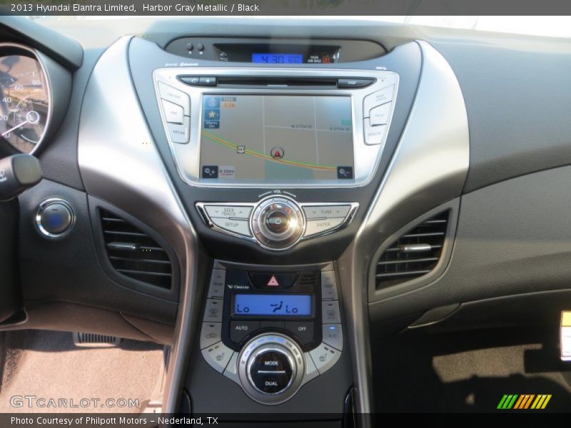 Harbor Gray Metallic / Black 2013 Hyundai Elantra Limited