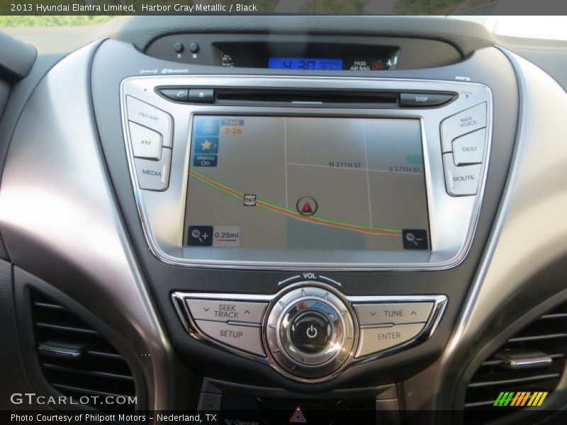 Harbor Gray Metallic / Black 2013 Hyundai Elantra Limited