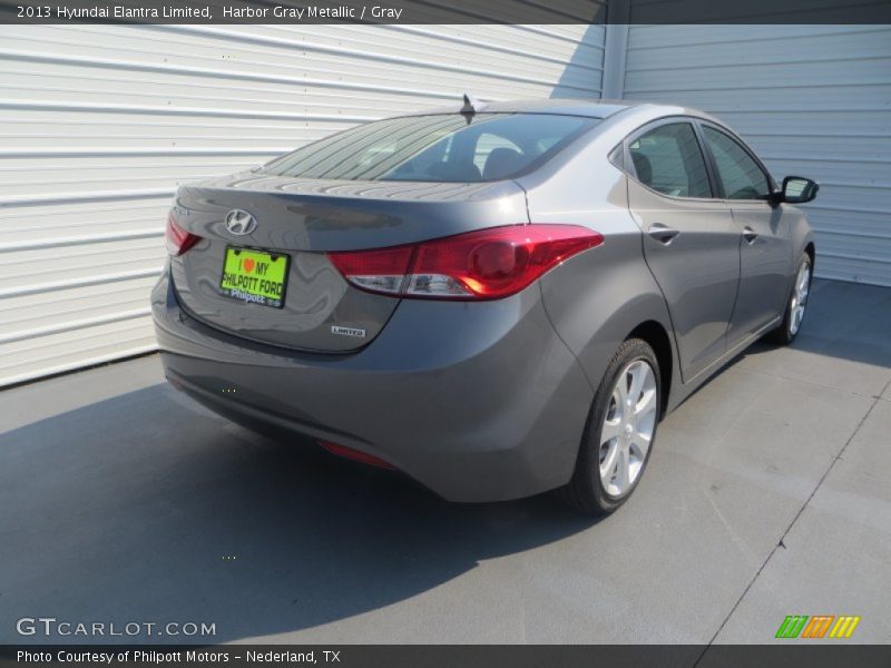 Harbor Gray Metallic / Gray 2013 Hyundai Elantra Limited