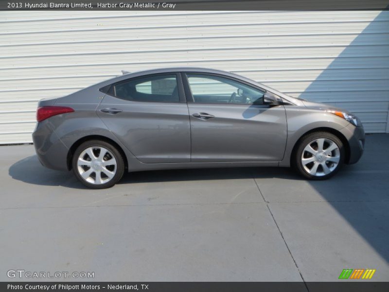 Harbor Gray Metallic / Gray 2013 Hyundai Elantra Limited
