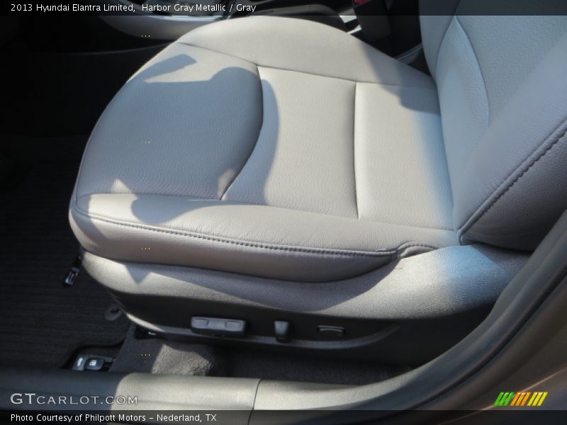 Harbor Gray Metallic / Gray 2013 Hyundai Elantra Limited