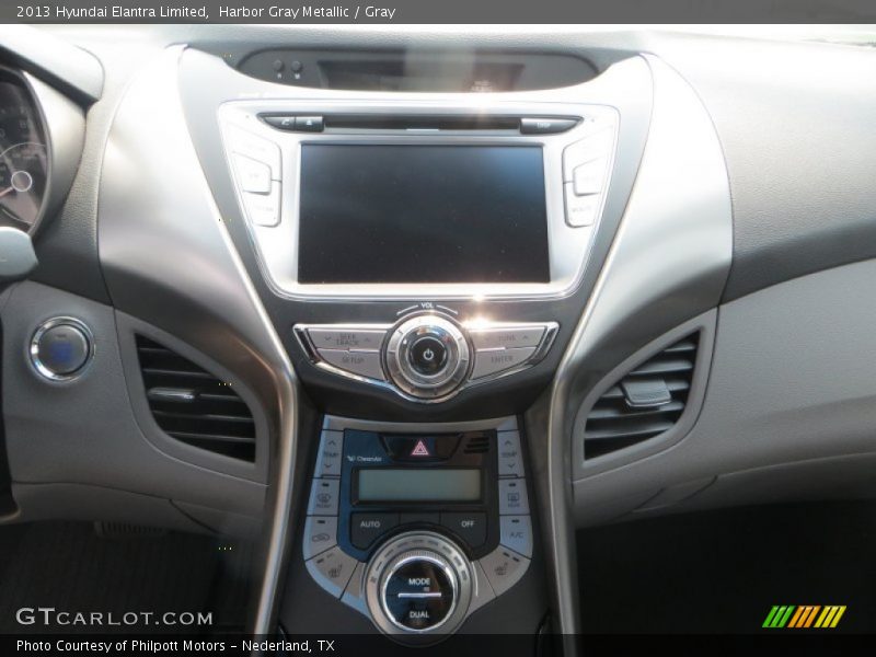 Harbor Gray Metallic / Gray 2013 Hyundai Elantra Limited