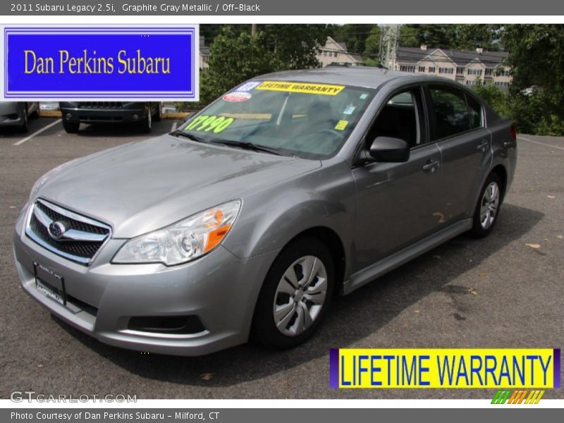 Graphite Gray Metallic / Off-Black 2011 Subaru Legacy 2.5i