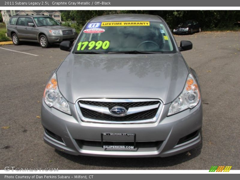 Graphite Gray Metallic / Off-Black 2011 Subaru Legacy 2.5i