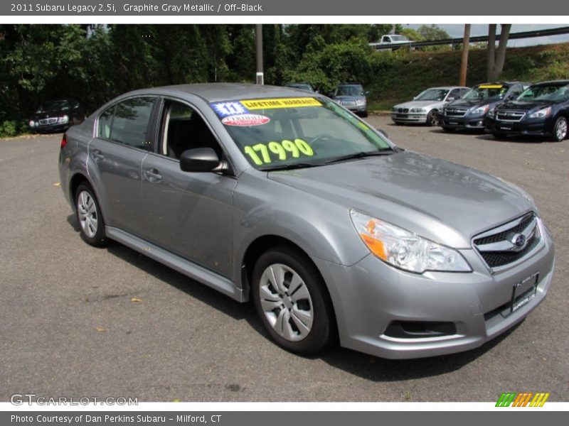 Graphite Gray Metallic / Off-Black 2011 Subaru Legacy 2.5i