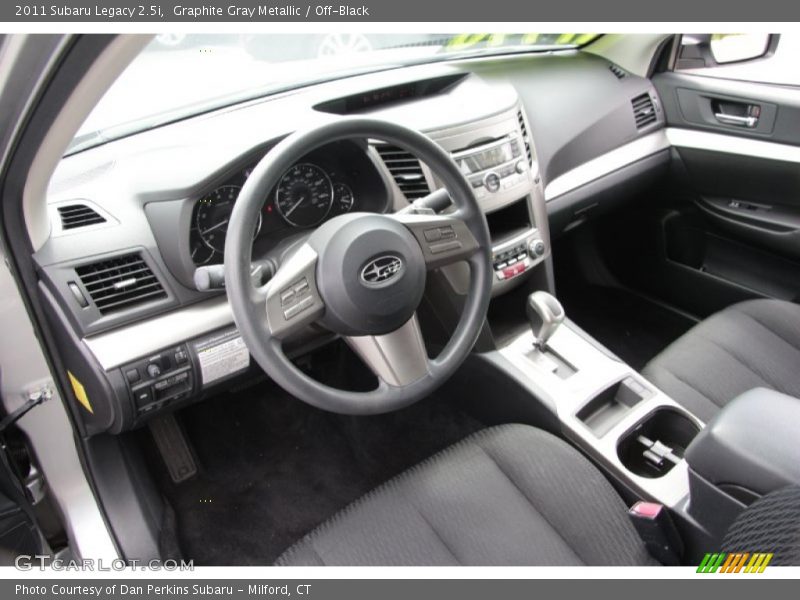 Graphite Gray Metallic / Off-Black 2011 Subaru Legacy 2.5i