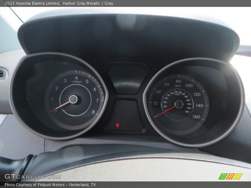 Harbor Gray Metallic / Gray 2013 Hyundai Elantra Limited