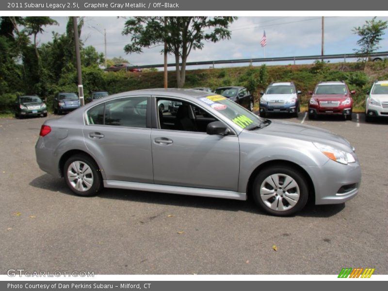 Graphite Gray Metallic / Off-Black 2011 Subaru Legacy 2.5i