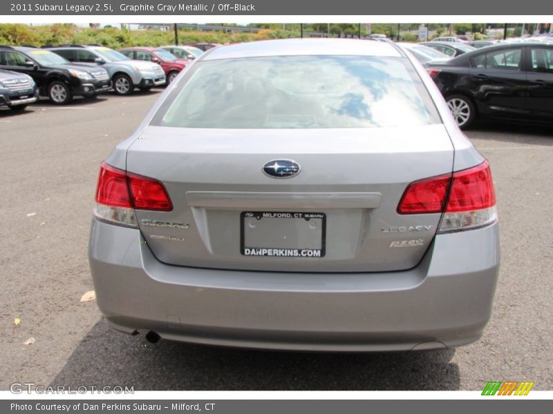 Graphite Gray Metallic / Off-Black 2011 Subaru Legacy 2.5i