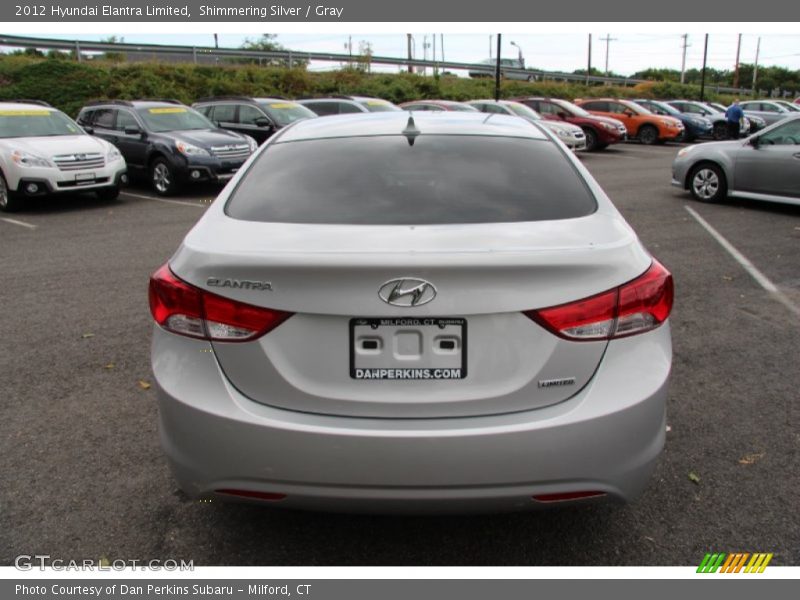 Shimmering Silver / Gray 2012 Hyundai Elantra Limited
