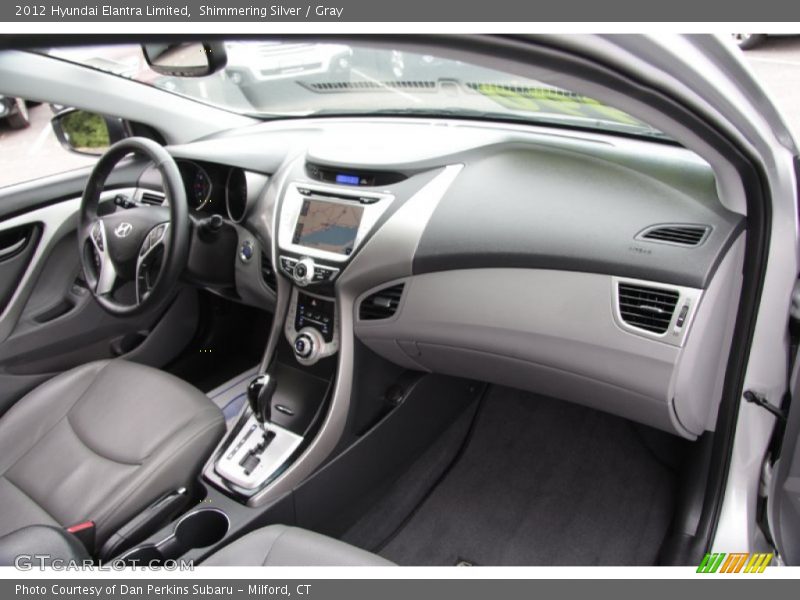 Shimmering Silver / Gray 2012 Hyundai Elantra Limited