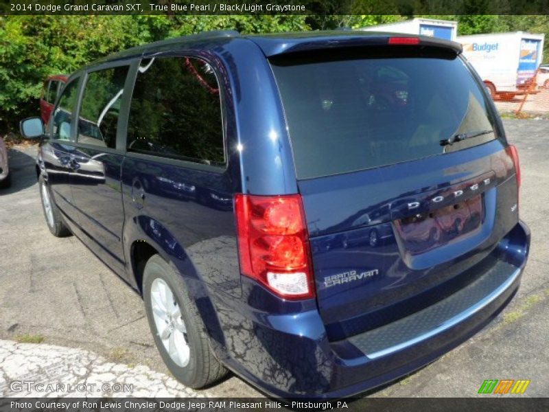  2014 Grand Caravan SXT True Blue Pearl