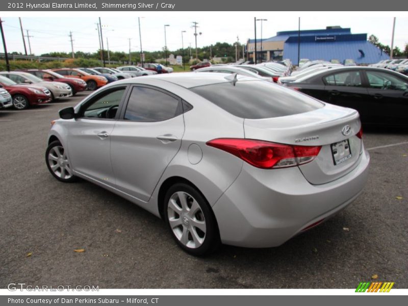 Shimmering Silver / Gray 2012 Hyundai Elantra Limited