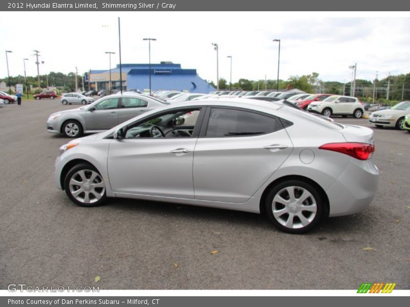 Shimmering Silver / Gray 2012 Hyundai Elantra Limited