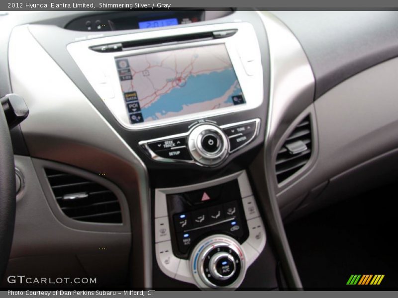 Shimmering Silver / Gray 2012 Hyundai Elantra Limited