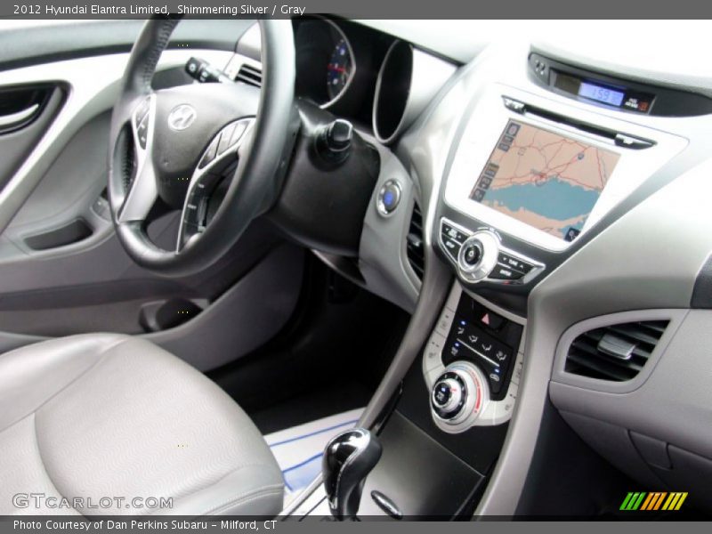 Shimmering Silver / Gray 2012 Hyundai Elantra Limited