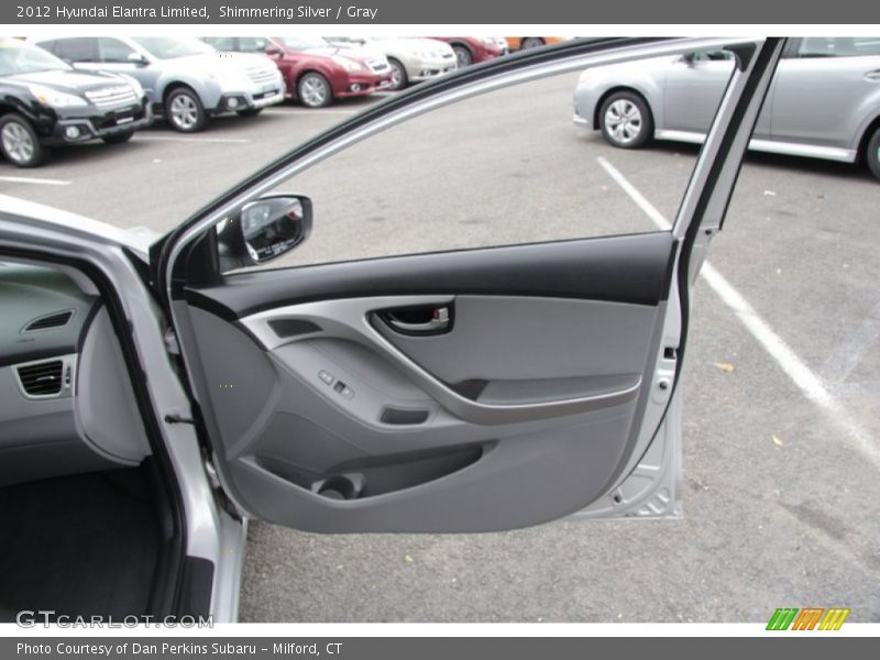 Shimmering Silver / Gray 2012 Hyundai Elantra Limited